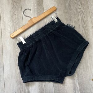 SMFK Terry Shorts pull on loungewear womens Black (xsmall) dark goth streetwear
